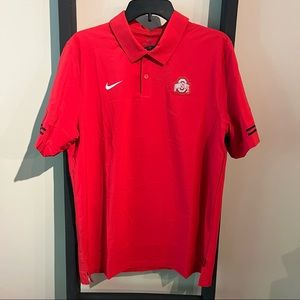 Ohio State Buckeyes Nike 2020 Sideline Coaches Performance Polo - Scarlet